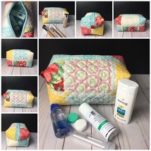 Quilted Travel Cometic Bag